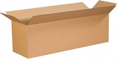 Made in USA - 8" Wide x 26" Long x 8" High Rectangle Corrugated Shipping Box - 1 Wall, Kraft (Color), 65 Lb Capacity - Americas Industrial Supply