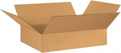 Made in USA - 20" Wide x 26" Long x 6" High Rectangle Corrugated Shipping Box - 1 Wall, Kraft (Color), 65 Lb Capacity - Americas Industrial Supply