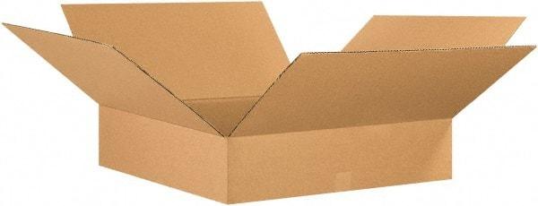Made in USA - 26" Wide x 26" Long x 8" High Rectangle Corrugated Shipping Box - 1 Wall, Kraft (Color), 65 Lb Capacity - Americas Industrial Supply