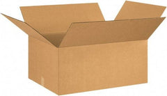 Made in USA - 22" Wide x 26" Long x 12" High Rectangle Corrugated Shipping Box - 1 Wall, Kraft (Color), 65 Lb Capacity - Americas Industrial Supply