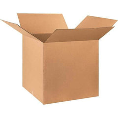Made in USA - 27" Wide x 27" Long x 27" High Square Corrugated Shipping Box - 1 Wall, Kraft (Color), 65 Lb Capacity - Americas Industrial Supply