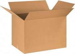 Made in USA - 24" Wide x 30" Long x 20" High Rectangle Corrugated Shipping Box - 1 Wall, Kraft (Color), 65 Lb Capacity - Americas Industrial Supply