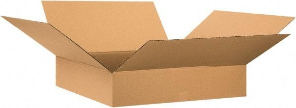 Made in USA - 28" Wide x 28" Long x 6" High Rectangle Corrugated Shipping Box - 1 Wall, Kraft (Color), 65 Lb Capacity - Americas Industrial Supply