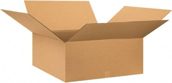 Made in USA - 28" Wide x 28" Long x 12" High Rectangle Corrugated Shipping Box - 1 Wall, Kraft (Color), 65 Lb Capacity - Americas Industrial Supply