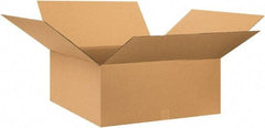 Made in USA - 28" Wide x 28" Long x 10" High Rectangle Corrugated Shipping Box - 1 Wall, Kraft (Color), 65 Lb Capacity - Americas Industrial Supply