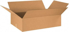Made in USA - 18" Wide x 32" Long x 8" High Rectangle Corrugated Shipping Box - 1 Wall, Kraft (Color), 65 Lb Capacity - Americas Industrial Supply
