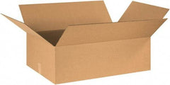 Made in USA - 24" Wide x 30" Long x 10" High Rectangle Corrugated Shipping Box - 1 Wall, Kraft (Color), 65 Lb Capacity - Americas Industrial Supply