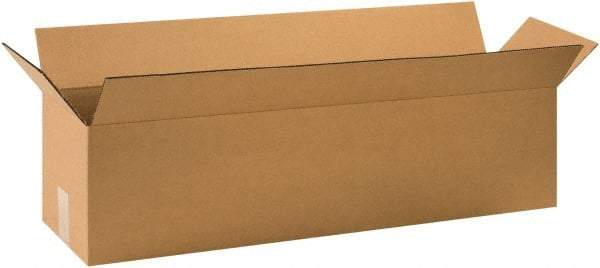 Made in USA - 8" Wide x 32" Long x 8" High Rectangle Corrugated Shipping Box - 1 Wall, Kraft (Color), 65 Lb Capacity - Americas Industrial Supply