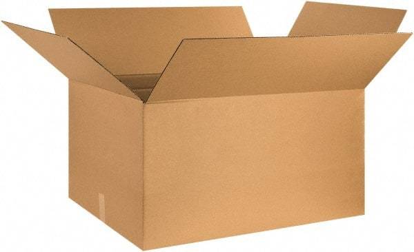 Made in USA - 16" Wide x 32" Long x 16" High Rectangle Corrugated Shipping Box - 1 Wall, Kraft (Color), 65 Lb Capacity - Americas Industrial Supply