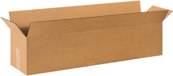 Made in USA - 8" Wide x 36" Long x 8" High Rectangle Corrugated Shipping Box - 1 Wall, Kraft (Color), 65 Lb Capacity - Americas Industrial Supply