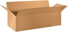 Made in USA - 14" Wide x 36" Long x 10" High Rectangle Corrugated Shipping Box - 1 Wall, Kraft (Color), 65 Lb Capacity - Americas Industrial Supply