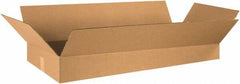 Made in USA - 16" Wide x 36" Long x 5" High Rectangle Corrugated Shipping Box - 1 Wall, Kraft (Color), 65 Lb Capacity - Americas Industrial Supply