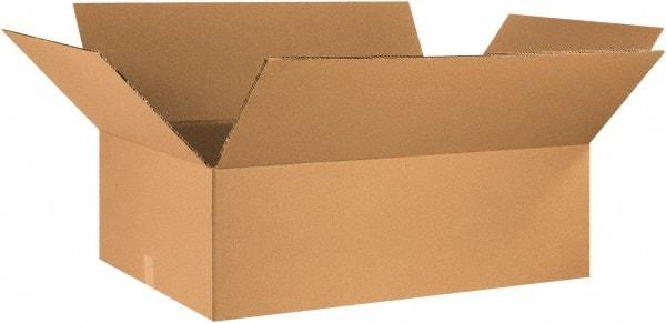 Made in USA - 18" Wide x 36" Long x 12" High Rectangle Heavy Duty Corrugated Box - 2 Walls, Kraft (Color), 100 Lb Capacity - Americas Industrial Supply