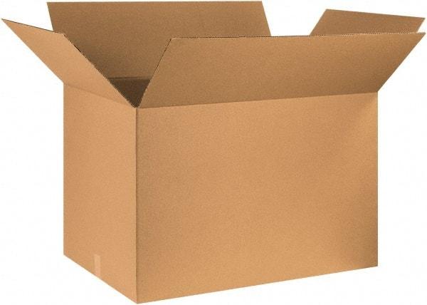 Made in USA - 24" Wide x 36" Long x 24" High Rectangle Corrugated Shipping Box - 1 Wall, Kraft (Color), 65 Lb Capacity - Americas Industrial Supply