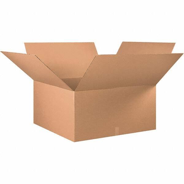 Made in USA - 36" Wide x 36" Long x 18" High Rectangle Corrugated Shipping Box - 1 Wall, Kraft (Color), 65 Lb Capacity - Americas Industrial Supply