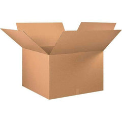 Made in USA - 36" Wide x 36" Long x 24" High Rectangle Corrugated Shipping Box - 1 Wall, Kraft (Color), 65 Lb Capacity - Americas Industrial Supply