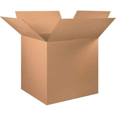 Made in USA - 36" Wide x 36" Long x 36" High Square Corrugated Shipping Box - 1 Wall, Kraft (Color), 65 Lb Capacity - Americas Industrial Supply