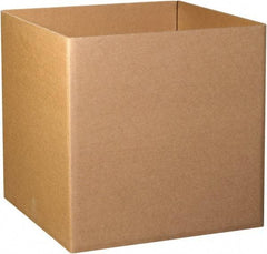 Made in USA - 48" Wide x 48" Long x 48" High Rectangle Heavy Duty Corrugated Box - 3 Walls, Kraft (Color), 280 Lb Capacity - Americas Industrial Supply