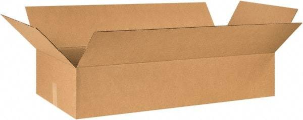 Made in USA - 24" Wide x 48" Long x 8" High Rectangle Corrugated Shipping Box - 1 Wall, Kraft (Color), 65 Lb Capacity - Americas Industrial Supply