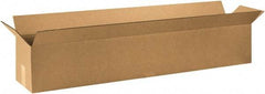 Made in USA - 8" Wide x 48" Long x 8" High Rectangle Corrugated Shipping Box - 1 Wall, Kraft (Color), 65 Lb Capacity - Americas Industrial Supply