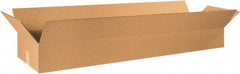 Made in USA - 12" Wide x 48" Long x 6" High Rectangle Corrugated Shipping Box - 1 Wall, Kraft (Color), 65 Lb Capacity - Americas Industrial Supply