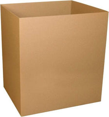Made in USA - 40" Wide x 48" Long x 48" High Rectangle Corrugated Shipping Box - 1 Wall, Kraft (Color), 65 Lb Capacity - Americas Industrial Supply