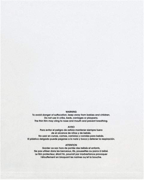 Value Collection - 16 x 16", 2 mil Flat Suffocation Warning Polybags - Clear - Americas Industrial Supply
