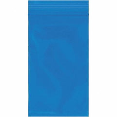 Value Collection - 3 x 5", 2 mil Reclosable Polybags - Blue - Americas Industrial Supply