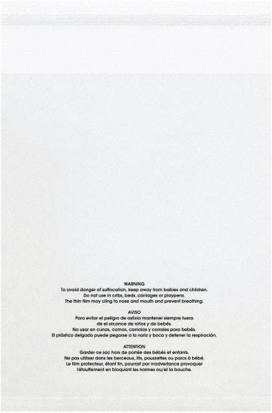 Value Collection - 12 x 16", 1.5 mil Resealable Suffocation Warning Polybags - Clear - Americas Industrial Supply