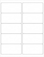 Tape Logic - 4" Long, Gloss White Paper Laser Label - For Laser Printers - Americas Industrial Supply
