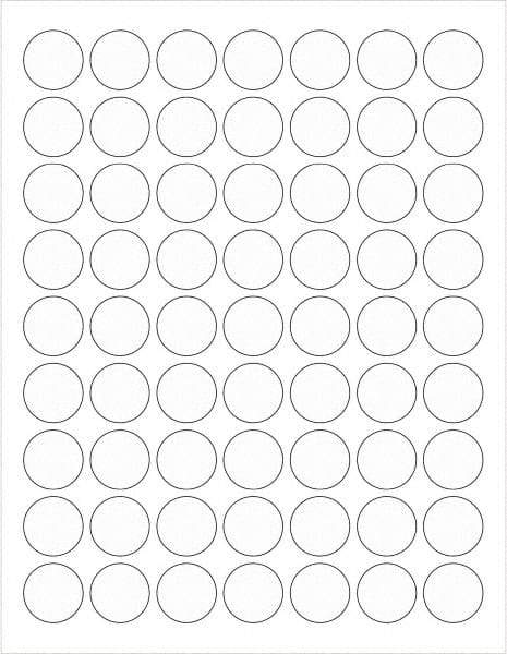 Tape Logic - 1" Long, Clear Paper Laser Label - For Laser Printers - Americas Industrial Supply