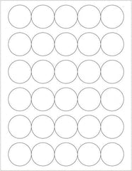 Tape Logic - 1-1/2" Long, Gloss White Paper Laser Label - For Laser Printers - Americas Industrial Supply