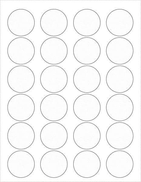 Tape Logic - 1-5/8" Long, Clear Paper Laser Label - For Laser Printers - Americas Industrial Supply
