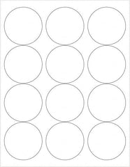 Tape Logic - 2-1/2" Long, Gloss White Paper Laser Label - For Laser Printers - Americas Industrial Supply