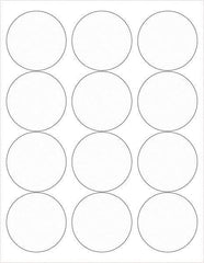 Tape Logic - 2-1/2" Long, Clear Paper Laser Label - For Laser Printers - Americas Industrial Supply