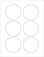 Tape Logic - 3" Long, Gloss White Paper Laser Label - For Laser Printers - Americas Industrial Supply