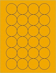 Tape Logic - 1.6" Wide x 1-21/32" Long, Fluorescent Orange Paper Laser Label - For Laser Printers - Americas Industrial Supply