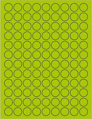 Tape Logic - 3/4" Long, Fluorescent Green Paper Laser Label - For Laser Printers - Americas Industrial Supply