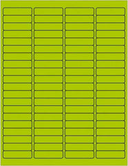 Tape Logic - 1/2" Long, Fluorescent Green Paper Laser Label - For Laser Printers - Americas Industrial Supply