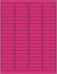 Tape Logic - 1/2" Long, Fluorescent Pink Paper Laser Label - For Laser Printers - Americas Industrial Supply