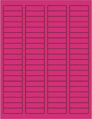 Tape Logic - 1-3/4" Long, Fluorescent Pink Paper Laser Label - For Laser Printers - Americas Industrial Supply