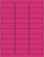 Tape Logic - 2-5/8" Long, Fluorescent Pink Paper Laser Label - For Laser Printers - Americas Industrial Supply
