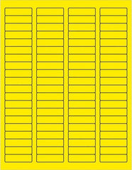 Tape Logic - 1-3/4" Long, Fluorescent Yellow Paper Laser Label - For Laser Printers - Americas Industrial Supply