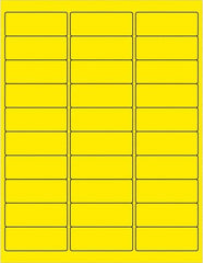 Tape Logic - 2-5/8" Long, Fluorescent Yellow Paper Laser Label - For Laser Printers - Americas Industrial Supply