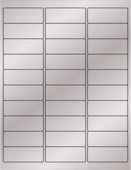 Tape Logic - 2-5/8" Long, Silver Paper Laser Label - For Laser Printers - Americas Industrial Supply