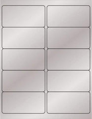 Tape Logic - 4" Long, Silver Paper Laser Label - For Laser Printers - Americas Industrial Supply