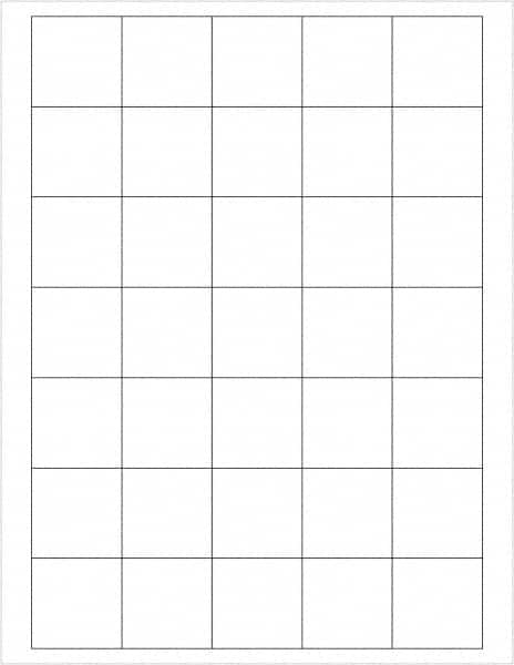 Tape Logic - 1-1/2" Long, White Paper Laser Label - For Laser Printers - Americas Industrial Supply