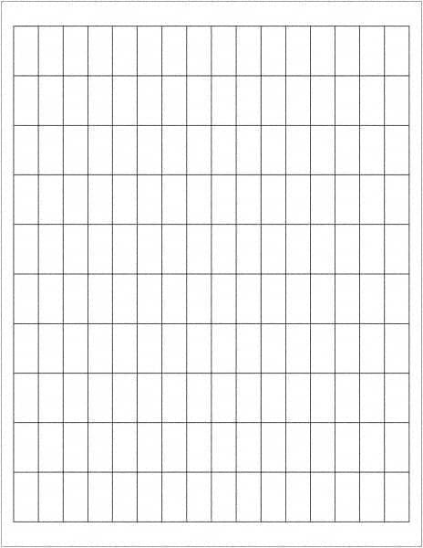 Tape Logic - 1" Long, White Paper Laser Label - For Laser Printers - Americas Industrial Supply