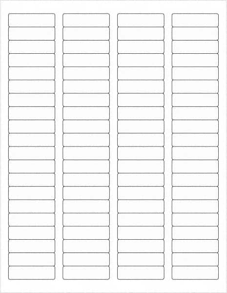 Tape Logic - 1-3/4" Long, Clear Paper Laser Label - For Laser Printers - Americas Industrial Supply