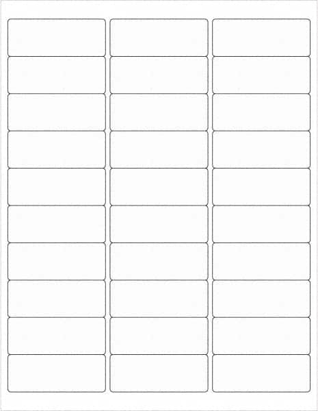 Tape Logic - 2-5/8" Long, Clear Paper Laser Label - For Laser Printers - Americas Industrial Supply